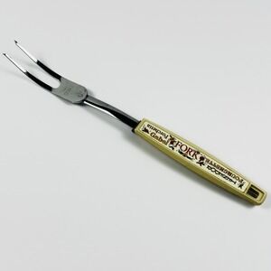 Vintage Ekco 2 Prong Meat Serving Fork Tenedor Gabel Forchetta Fourchette USA
